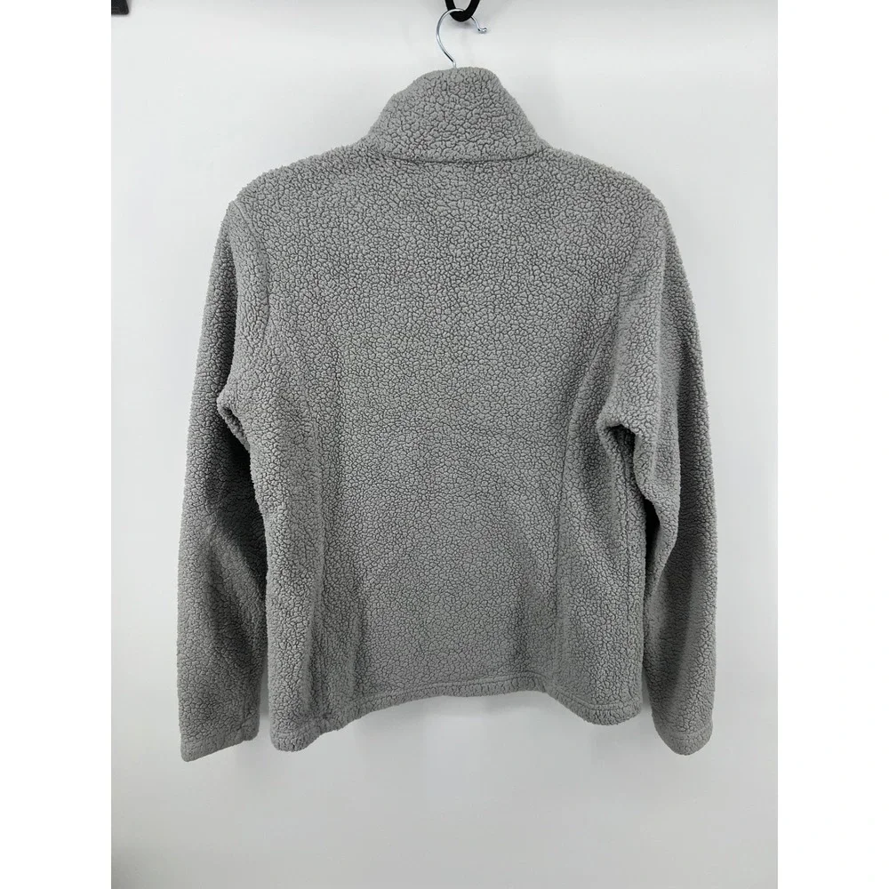 Patagonia Los Gatos 1/4 Zip Fleece Pullover‎ Grey Sherpa Women Medium